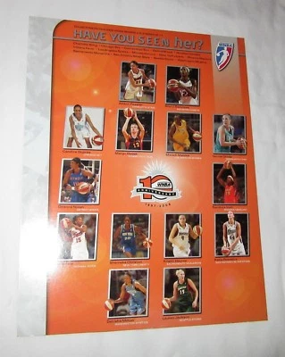 2006 WNBA game roster photo Phoenix Mercury San Antonio Silver Stars Margo Dydek - Image 1 of 4