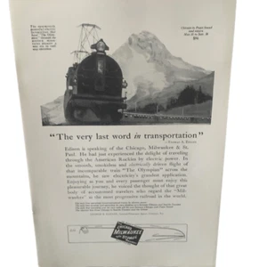 Vintage 1923 Milwaukee Chicago St Paul Last Word Ad Advertisment - Picture 1 of 4