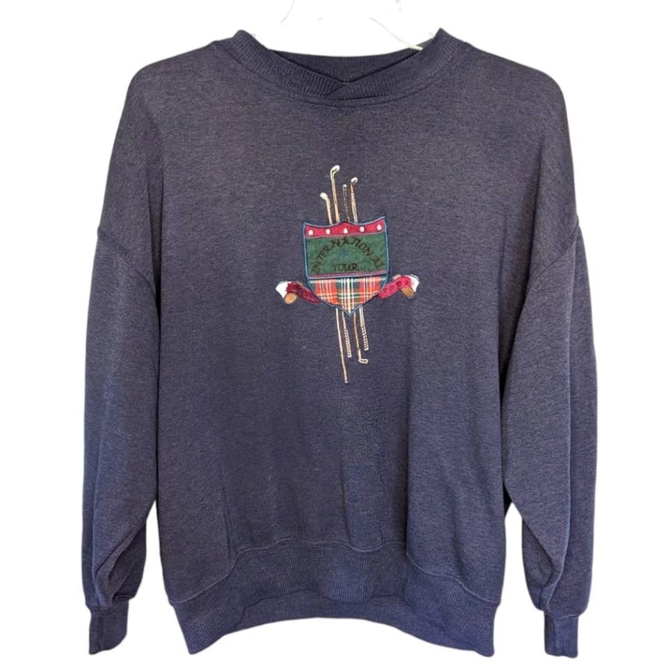 Vintage Trader Bay International Tour Golf Crewneck Sweater Mens XL - Image 1 of 3
