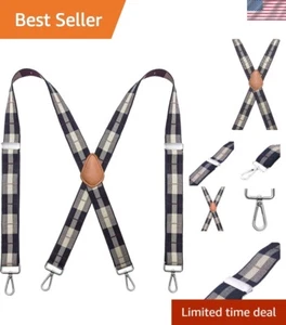 Men’s Heavy Duty X-Back Suspenders – Statement Accessory for Modern Elegance - Picture 1 of 7