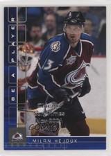 2001 ITG Be A Player Memorabilia Sapphire Chicago Sun-Times /10 Milan Hejduk #73