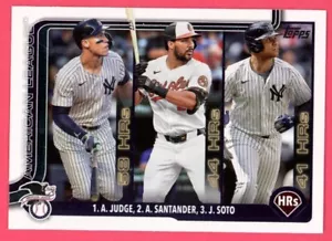 (12) AARON JUDGE/ SANTANDER /JUAN SOTO 2025 TOPPS SERIES 1 LEADERS LOT #79 - Imagen 1 de 1