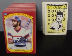 1986 FLEER BASEBALL STAR STICKERS SET + FAMOUS FEATS SET - Picture 1 of 1