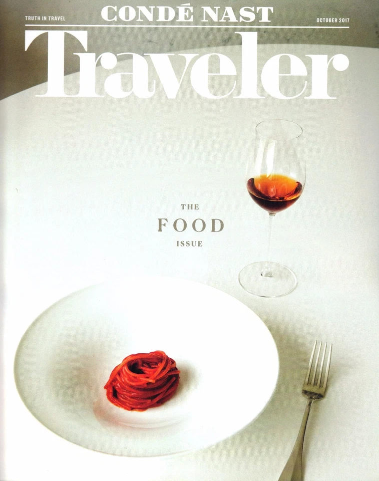 New CONDE NAST TRAVELER Magazine. THE FOOD ISSUE. October 2017 - Image 1 of 1