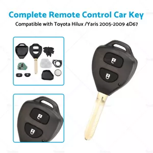 Complete Remote Car Key Suitable For Toyota Hilux / Yaris 2005-2009 4D-67 - Picture 1 of 11