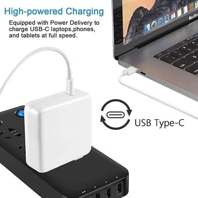 30W 87W 96W 140W PD Type-C USB-C Power Adapter Charger For MacBook Pro Air +Cord - image 1 of 4