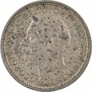 Roughly the Size of a Dime 1934 Great Britain 3 Pence World Silver Coin *352 - Picture 1 of 3