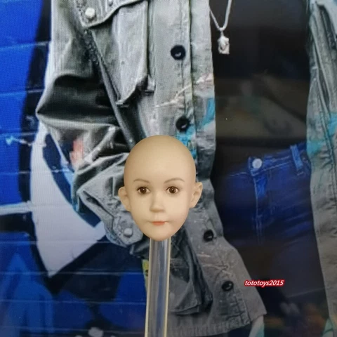1:6 Scale Little Child Bald Head Sculpt For ob11 Doll Baby Action Figure Body Cover
