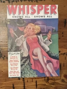 Whisper Magazine v. 1 #1, April. 1946 DAMSEL DISTRESS Peter Driben Cover Only - Picture 1 of 2