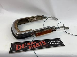 Harley Generator Shovelhead FLH front bumper w/ Taylor Mate lamps look - Picture 1 of 6