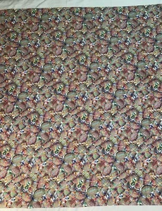 Vintage Easter egg spring tablecloth hand made 49" square - Picture 1 of 2