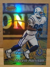 2002 Topps Bowman's Best Blue 57/300 Marvin Harrison HOF  Indianapolis Colts