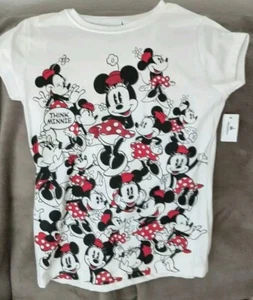 NWT !! Minnie Mouse 'Think Minnie' T-shirt Women's XL - Picture 1 of 4