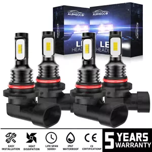 For Chevy Impala 2000-2005 12000K LED Headlight KIT High Low Beam Light Bulbs - Picture 1 of 12