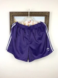 Vintage 90's Adidas Nylon Shorts Purple Run Athletic Mens Sport Rare Hype Size M - Picture 1 of 14