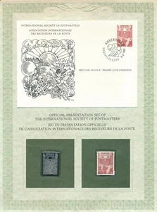 Denmark 1981 Youth Day Presentation set with FDC, silver and mint stamp and COA - Picture 1 of 2