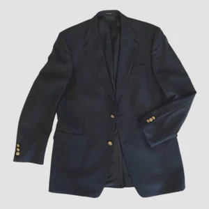 Vintage Jack Nicklaus Blazer Men 42L Navy Blue Wool Blend Jacket Tournament Dell - Picture 1 of 9