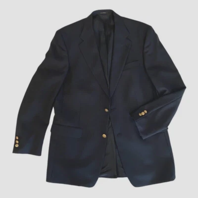 Vintage Jack Nicklaus Blazer Men 42L Navy Blue Wool Blend Jacket Tournament Dell - Image 1 of 4