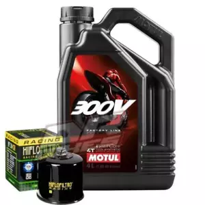 Kawasaki ER6F A7F 07 08 Motul 300v 10w 40 & Rennen Ölfilter - Bild 1 von 5