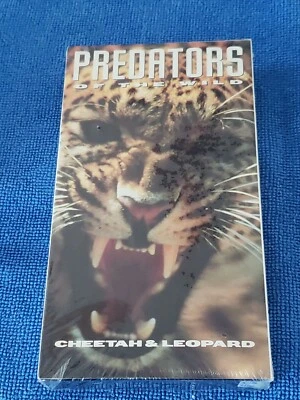 Predators of the Wild -Cheetah & Leopard (VHS 1992) Brand New - Image 1 of 4