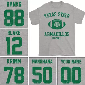 Texas State Armadillos TSU Football Necessary Roughness Movie 1990s Jersey Shirt - Picture 1 of 10