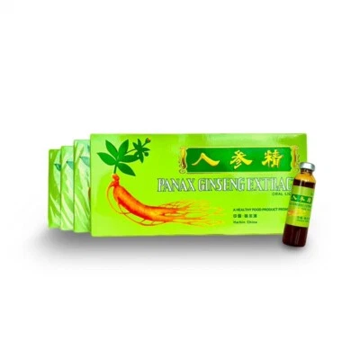4 Boxes Panax Ginseng Extract Oral Liquid  4x10 Vials Immune & Memory Support - image 1 of 4