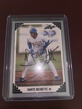1991 Leaf #242 Dante Bichette Auto Signed Milwaukee Brewers