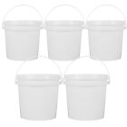  5 Pcs Portable Water Bucket Paint Pail Oil Cans Container Tool
