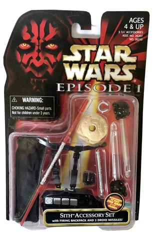 STAR WARS Sith Accessory Kit for 3.75" Figures Hasbro, 1998 Firing Backpack Cover