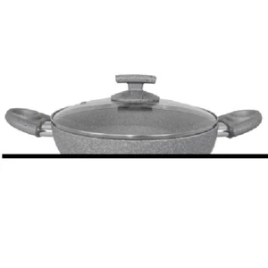 TEGAME C/COPERCHIO alluminio alto spessore antiaderente 7 strati e minerali - Picture 1 of 3