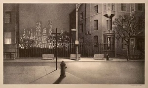 Stow Wengenroth : New York Nocturne : Archival Quality Art Print - Picture 1 of 2