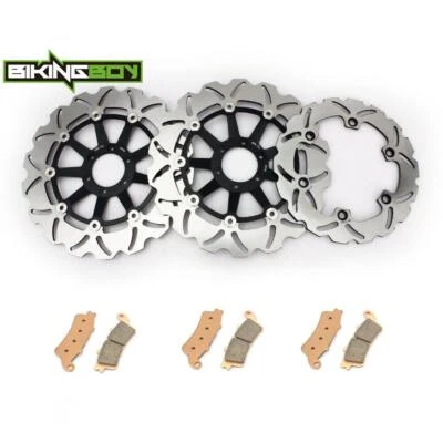 Front Rear Brake Rotor Pads For Honda CBR 1100 XX Super Blackbird 1999-2008 2000 - Image 1 of 4