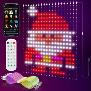 Cortina de luces LED 2x2m cadena de luces cambio de color con aplicación control remoto MusicSync - Imagen 1 de 8