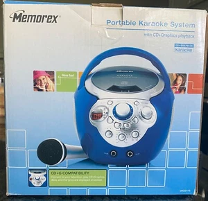 Memorex Portable Karaoke System w/CD+Graphics Playback. Includes karaoke CD - Picture 1 of 13