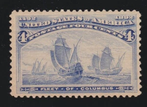 US 233 4c Columbian Exposition Mint VF OG LH SCV $50 - Picture 1 of 2