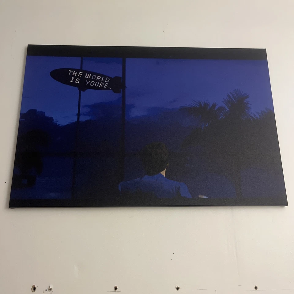 Arte de pared en lienzo Scarface the World Is Yours 24x36 Foto 1 de 4