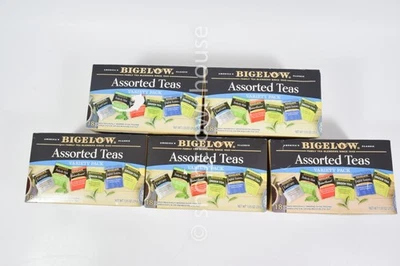 5 Bigelow ассортимент чая разнообразие упаковка 18 пакетов 90 всего 1,03 унций 01/2026 - Изображение 1 из 3