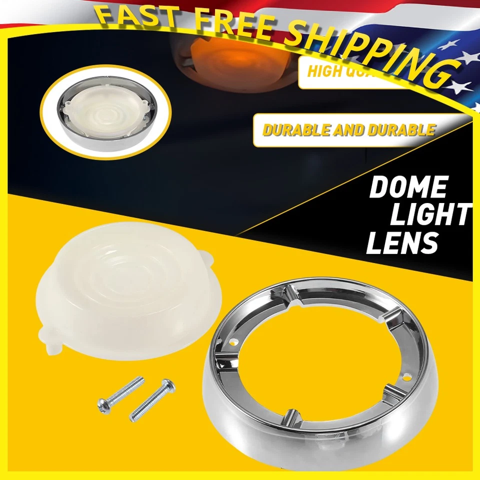 Tampa de abajur lente transparente moldura luz cúpula interior para Ford Mustang 1967 1968-1970 - Imagem 1 de 4