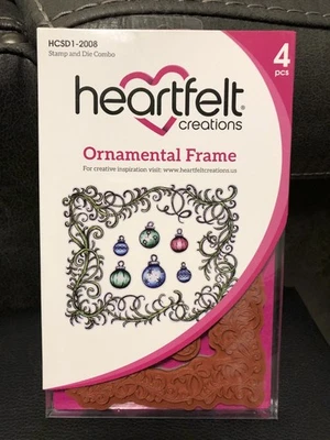 Combo de sello y troqueles Heartfelt Creations con marco ornamental - EDICIÓN ESPECIAL Foto 1 de 2