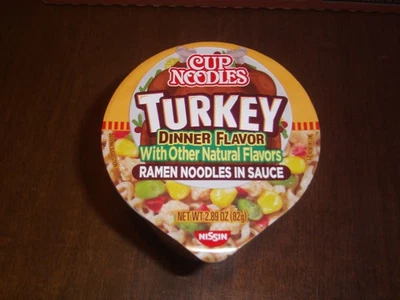 Taza Nissin Fideos Ramen Pavo Cena Sabor Edición Limitada caduca 26.06.26 Foto 1 de 4