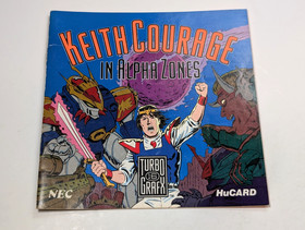 *No game/case* Keith Courage in Alpha Zones TurboGrafx 16 manual authentic