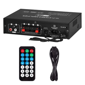 AK35 Bluetooth 5.0 Power Amplifier Home/Car/Marine Stereo AUX FM TF Audio Amp - Picture 1 of 9