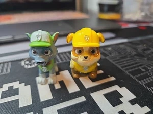 Paw Patrol Rocky Rubble Character Toy Figure Spin Master 2.5" - Picture 1 of 4