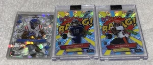 Lot Of 3 2025 Wild Cards Tre Harris /1, Elijah Arroyo(RC) /8, Tahj Brooks (RC)/8 - Picture 1 of 5