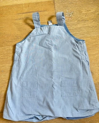 Petit Bateau Blue Boys Overalls 18m - Image 1 of 3