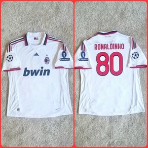 JOYA MILÁN 2009/10. RONALDINHO Talla XL. CHAMPIONS HISTÓRICA ORIGINAL EXCELENTE - Imagen 1 de 14