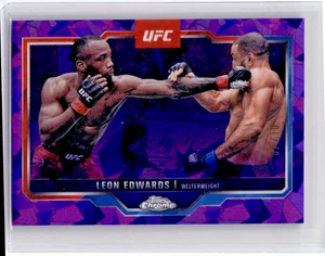 2025 Topps Chrome Sapphire Edition UFC #139 Leon Edwards Purple Sapphire #/10 - Bild 1 von 2