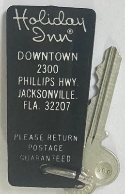 Holiday Inn Downtown 2300 Phillips Hwy. Llave de habitación de hotel #274 Jacksonville, FL Foto 1 de 3