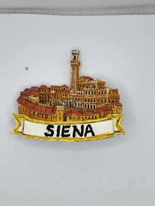 MAGNETE CALAMITA RESINA FRIGO SOUVENIR FRIDGE MAGNET SIENA TOSCANA - Picture 1 of 1