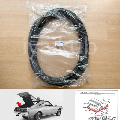 for TOYOTA CELICA RA25 TA27 RA35 liftback trunk luggage weatherstrip rubber seal - Imagem 1 de 4